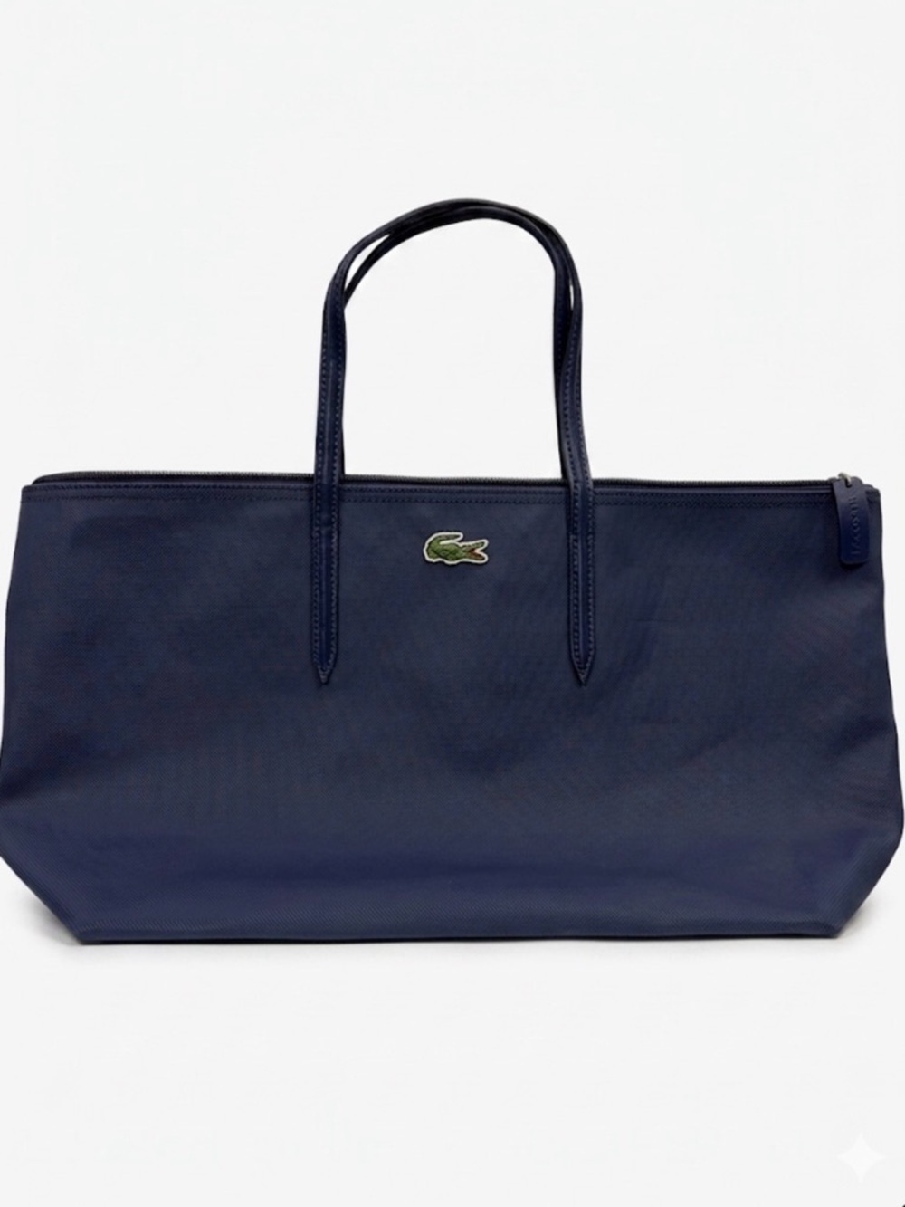 Lacoste L.12.12 Large Concept Zip Tote Bag Navy Blue Eclipse